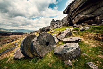 millstone wheels at stanage edge