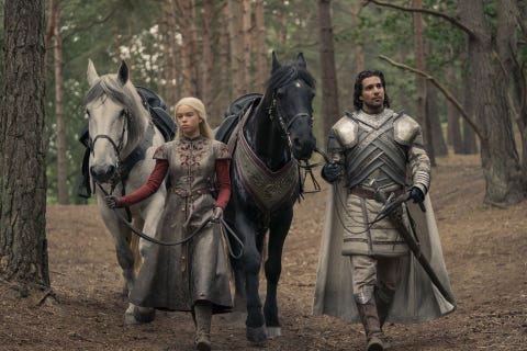 rhaenyra and ser criston cole in the kingswood