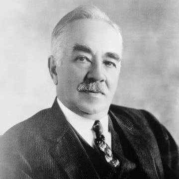Milton S. Hershey(Original Caption) 04/13/1937. Milton S. Hershey, Sr.. American industrialist. Worked as confectioner, candy manufacturer; established (1903) Hershey Chocolate Co.; built town of Hershey, PA., founded (1909) Hershey Industrial School for orphan boys.