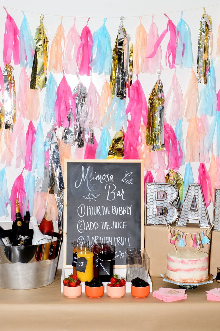 How To Make A Mimosa Bar - Bridal Shower Ideas