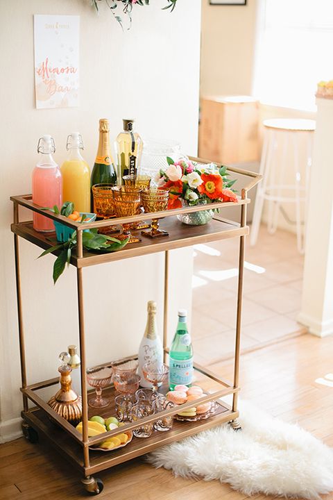 mimosa bar cart