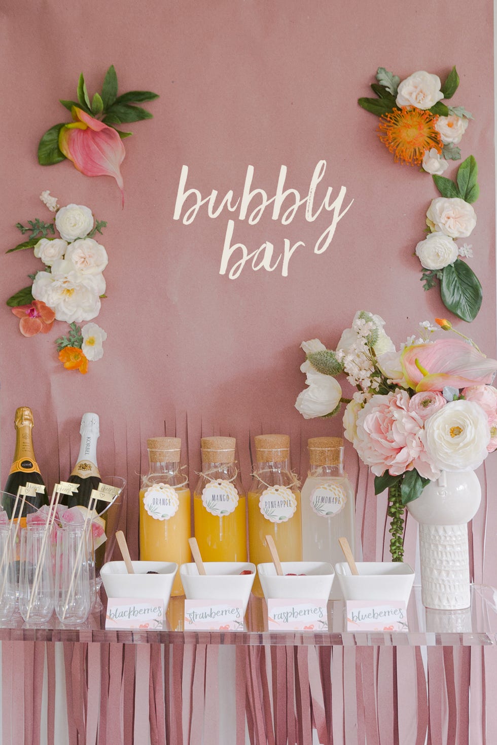 Bubbly Bar Shower, Champagne Themed Party