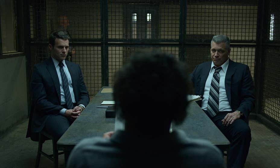 interrogation scene from mindhunter on netflix