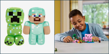 minecraft toys from lego and mattel