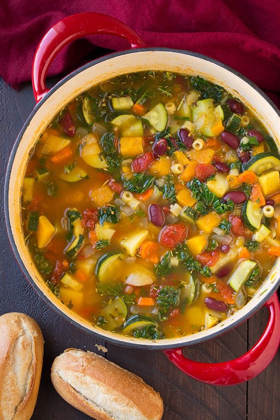 Dish, Food, Cuisine, Minestrone, Cawl, Ingredient, Vegetable, Soup, Vegetarian food, Produce, 
