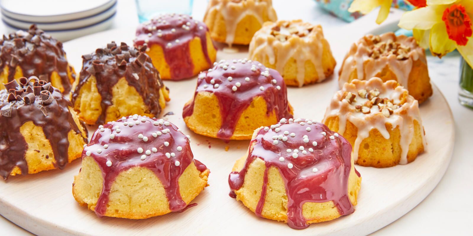 Mini Bundt Cakes - 1 Easy Recipe, 6 Flavors