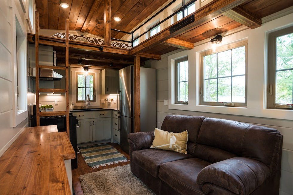 Mini casa portátil de estilo rústico