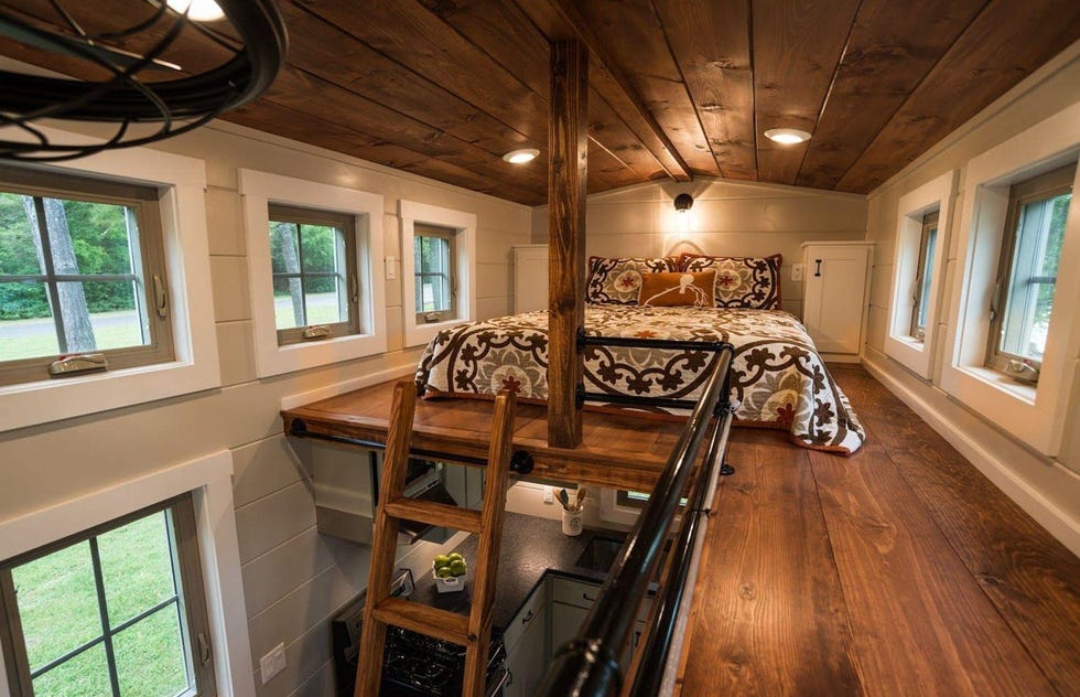 Mini casa portátil de estilo rústico