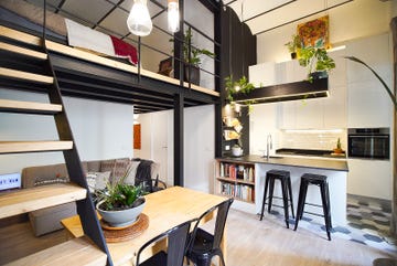 mini dúplex de estilo industrial