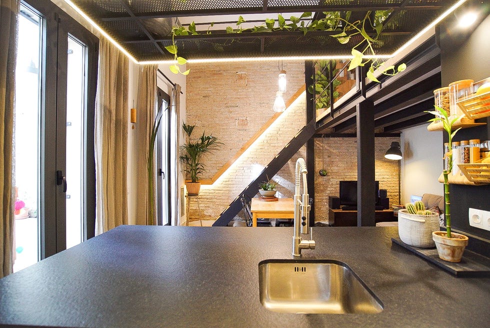 mini dúplex de estilo industrial