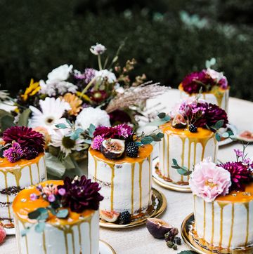 mini fall wedding cakes