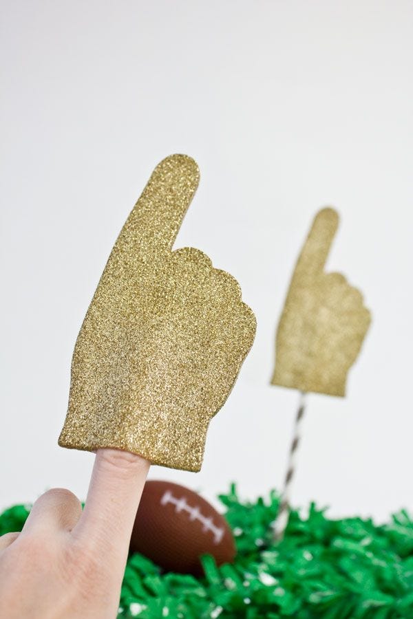 mini foam fingers football decorations