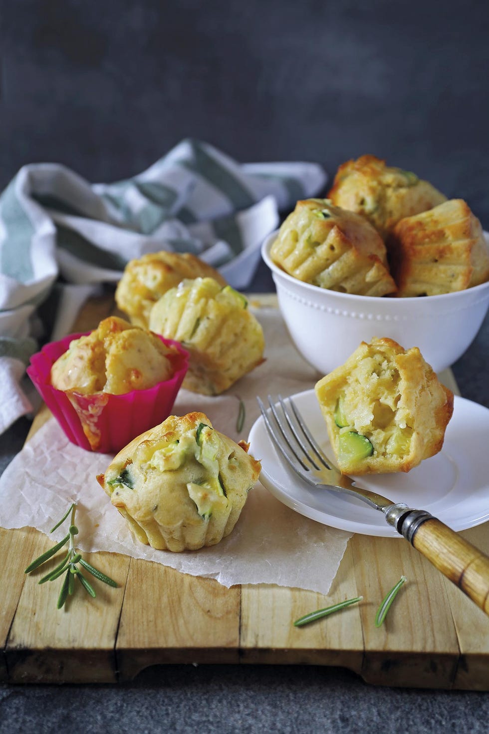 mini muffins de calabacín