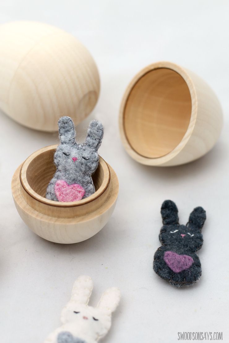 mini pocket bunny easter craft