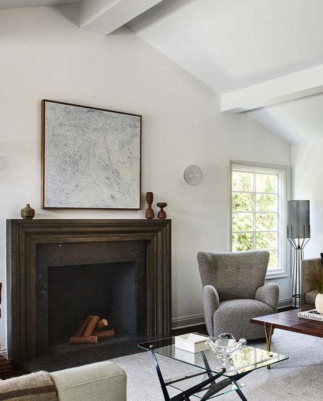 white and neutral designed living room