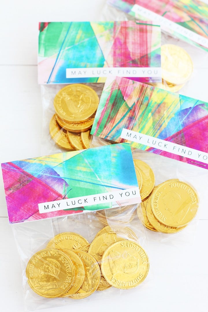 st patricks day treat bag