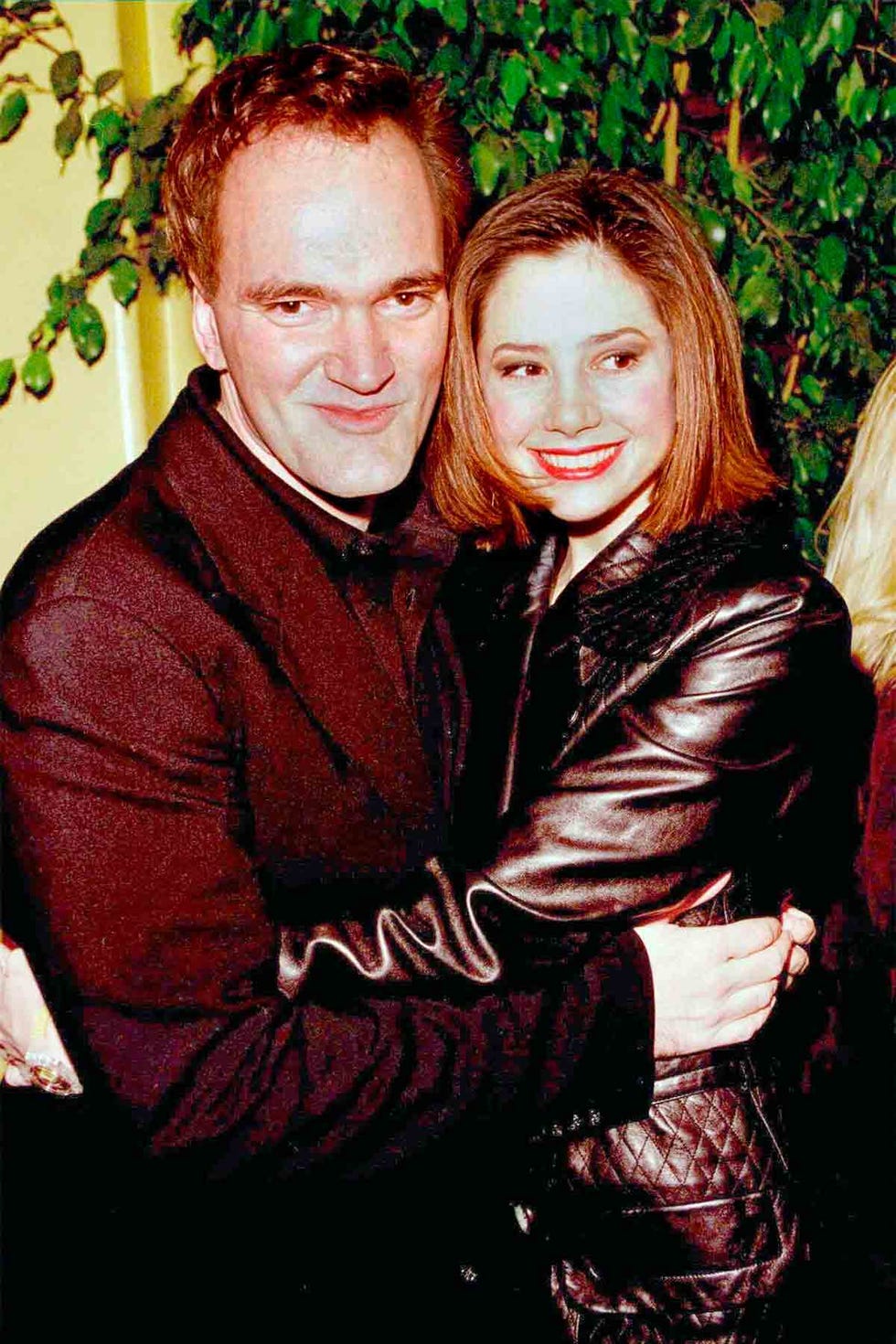 Mira Sorvino y Quentin Tarantino