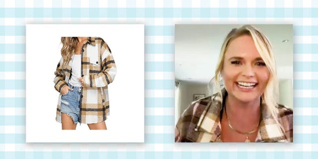 miranda lambert in a fall shacket