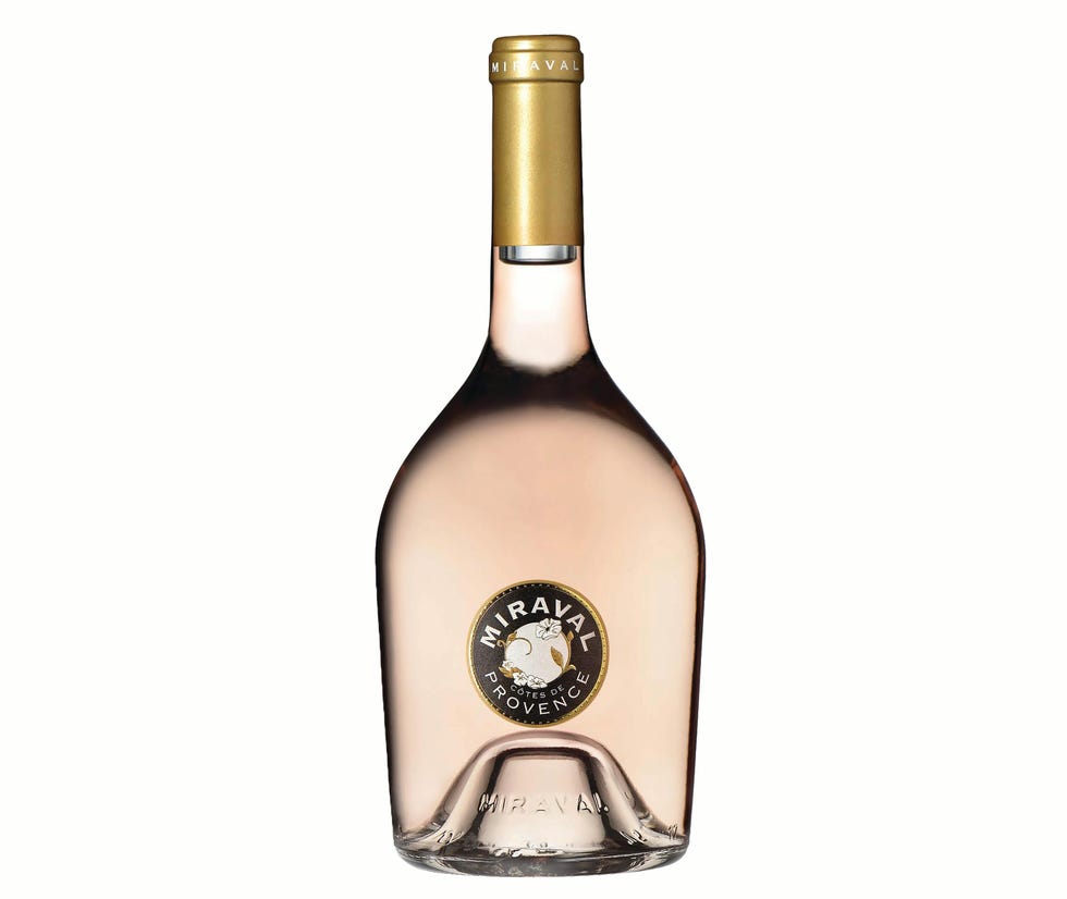 a bottle of miraval provence rosé wine