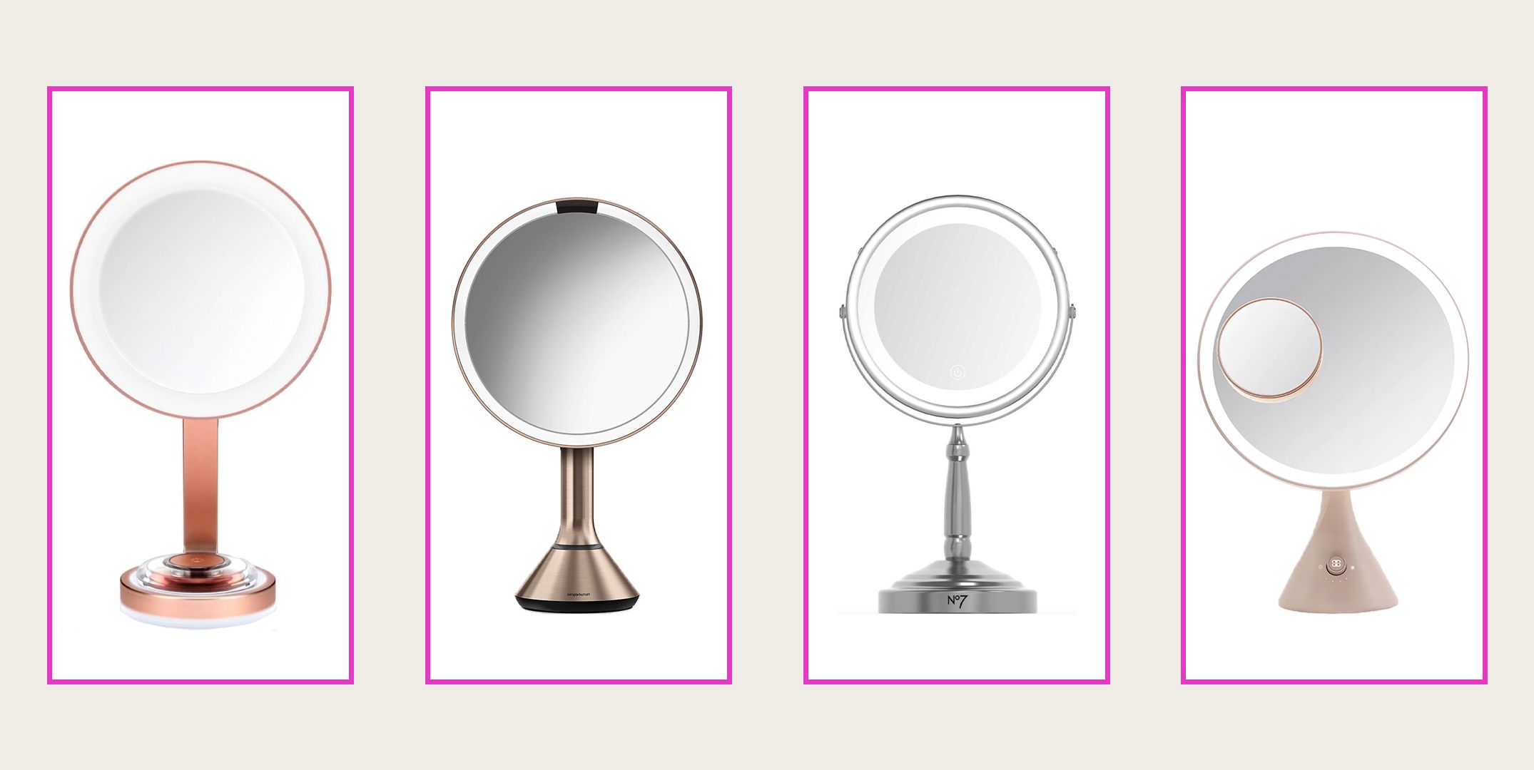 DOCO Makeup Mirror With Light White LED Daylight Vanity Mirror  Detachable/Storage Base 3 Modes Mirror With Light Gift USB Cable -  AliExpress