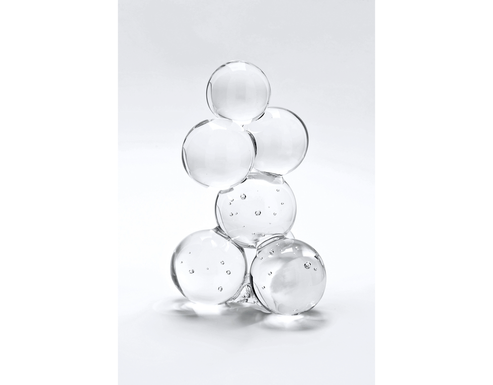 三嶋りつ惠　ガラス　小さな花器 UESHIMA MUSEUM COLLECTION