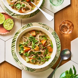 roasted miso squash and curry noodle soup recipe