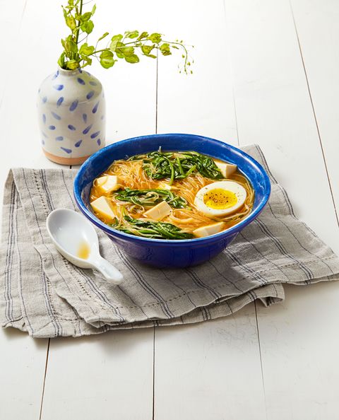 miso spinach noodles