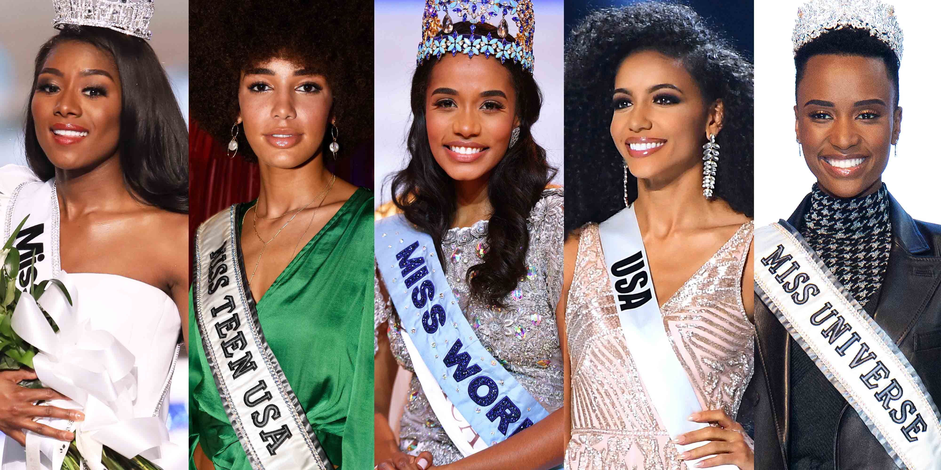 For the First Time Ever, Five Black Women Hold Crowns in the Five Major Beauty  Pageants