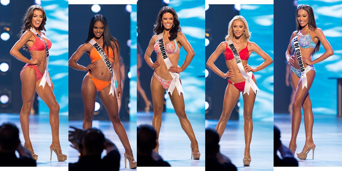 maskinskriver Patent stå på række 2018 Miss USA Pageant Swimwear Round Photos — See 2018 Miss USA Contestants  in Swimsuits, Bikinis