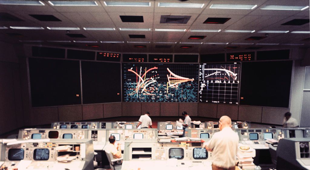 space shuttle control room