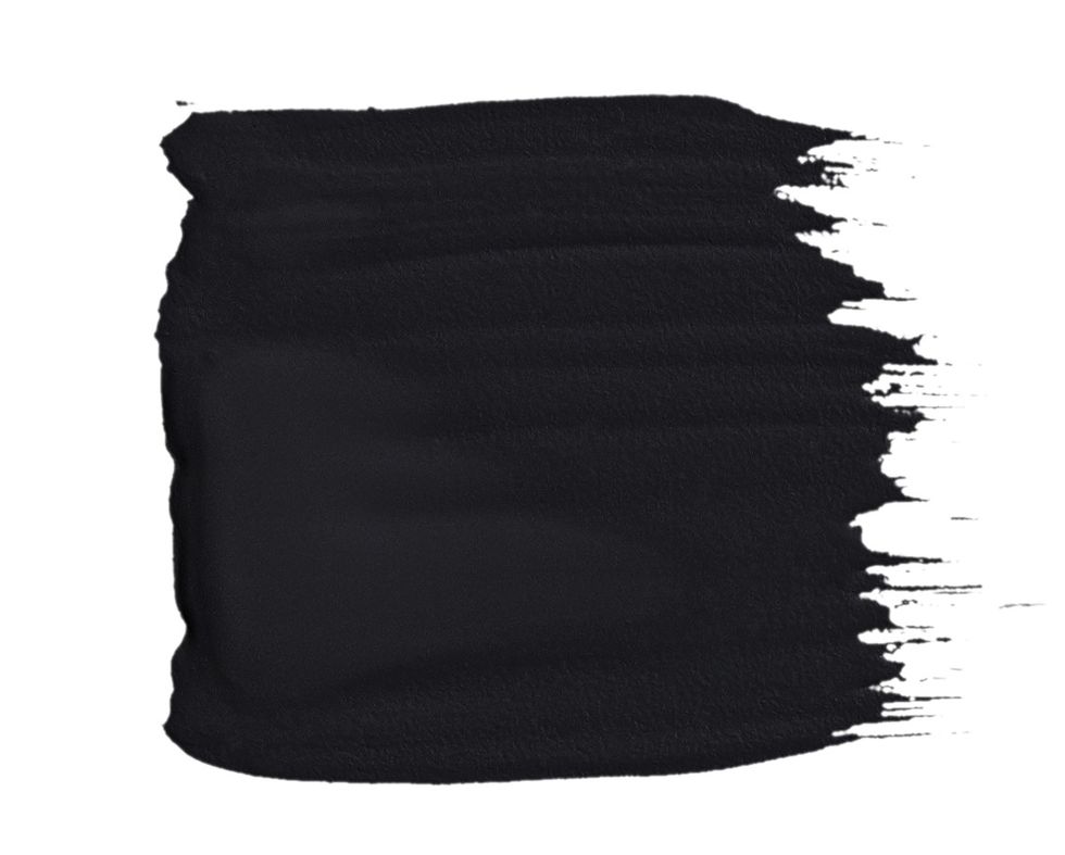 paint swatch tricorn black by sherwin williams
