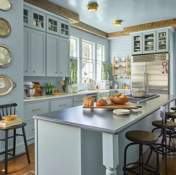 mississippi farmhouse makeover takeover blue kitchen