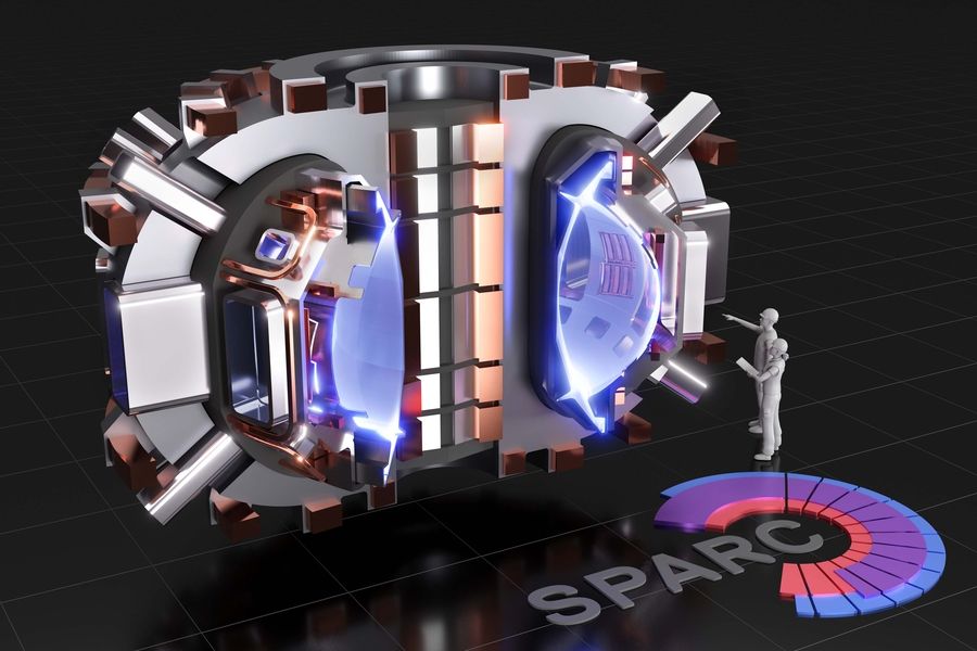 rendering of sparc, a compact, high field, tokamak, currently under design by a team from the massachusetts institute of technology and commonwealth fusion systems its mission is to create and confine a plasma that produces net fusion energy