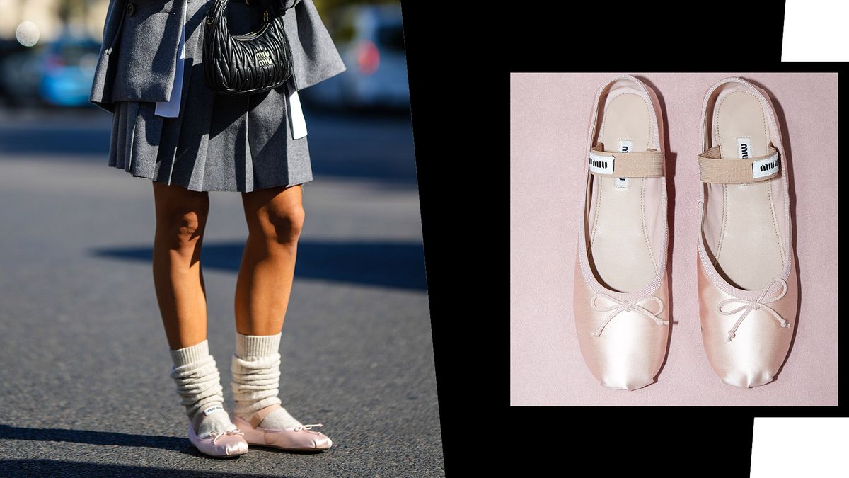 Ballet Pumps Are Back In Fashion And Miu Miu'S Cult Styles Are Leading The  Way