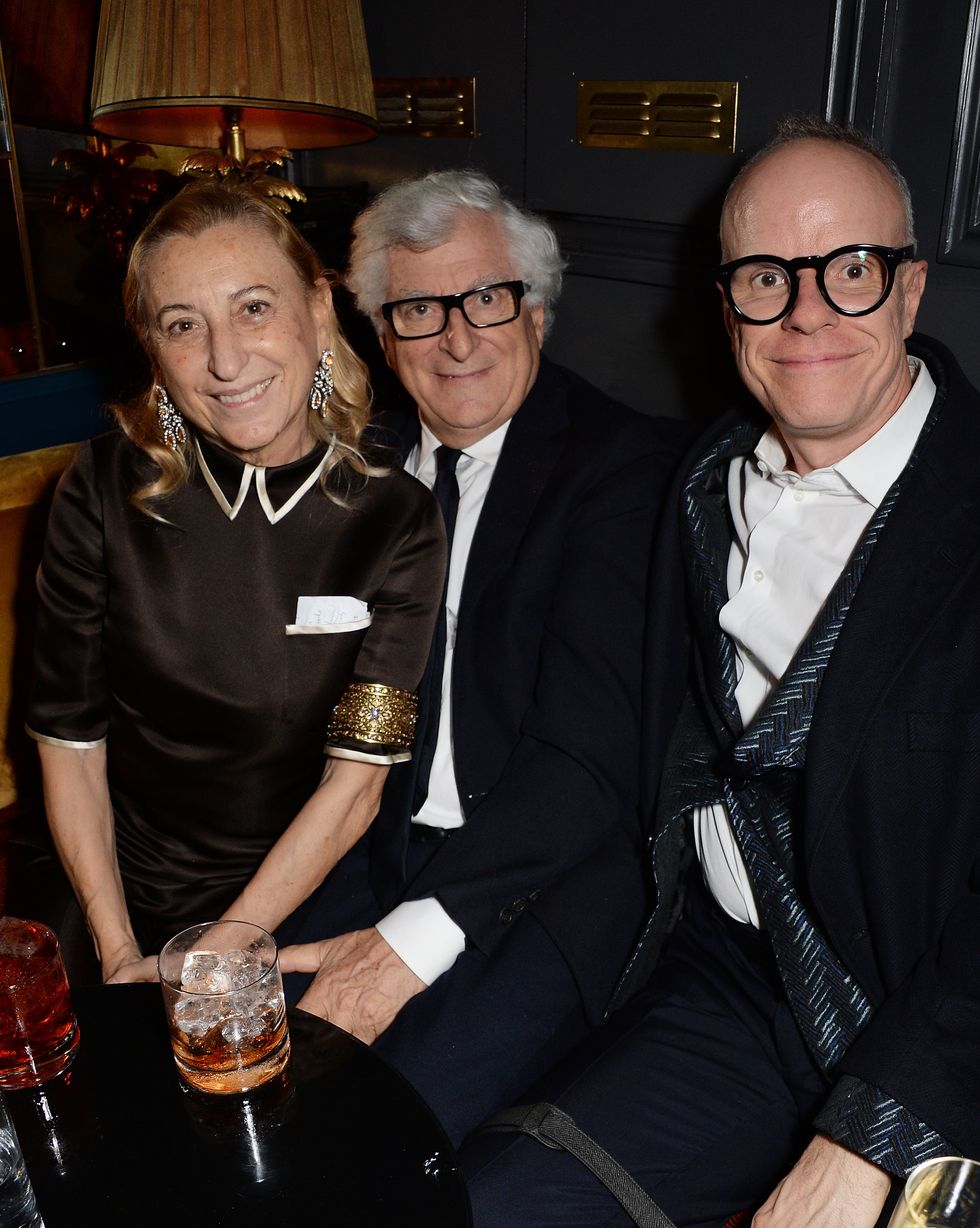 katie grand  jefferson hack host party celebrating miuccia prada