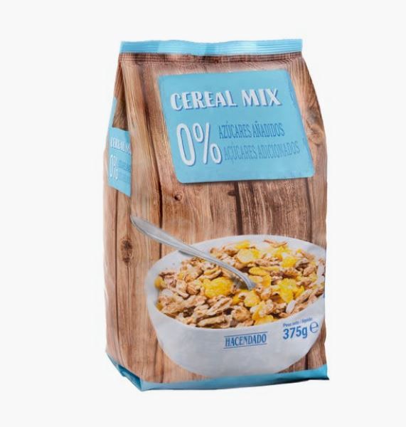 Cereales integrales sin azúcar Mercadona (Hacendado) - Vegano Por