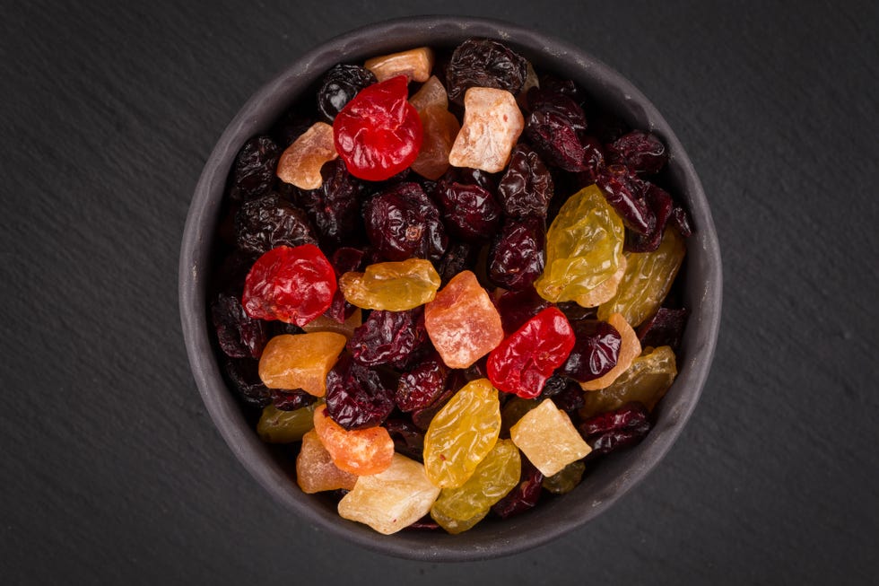 bol de fruta deshidratada