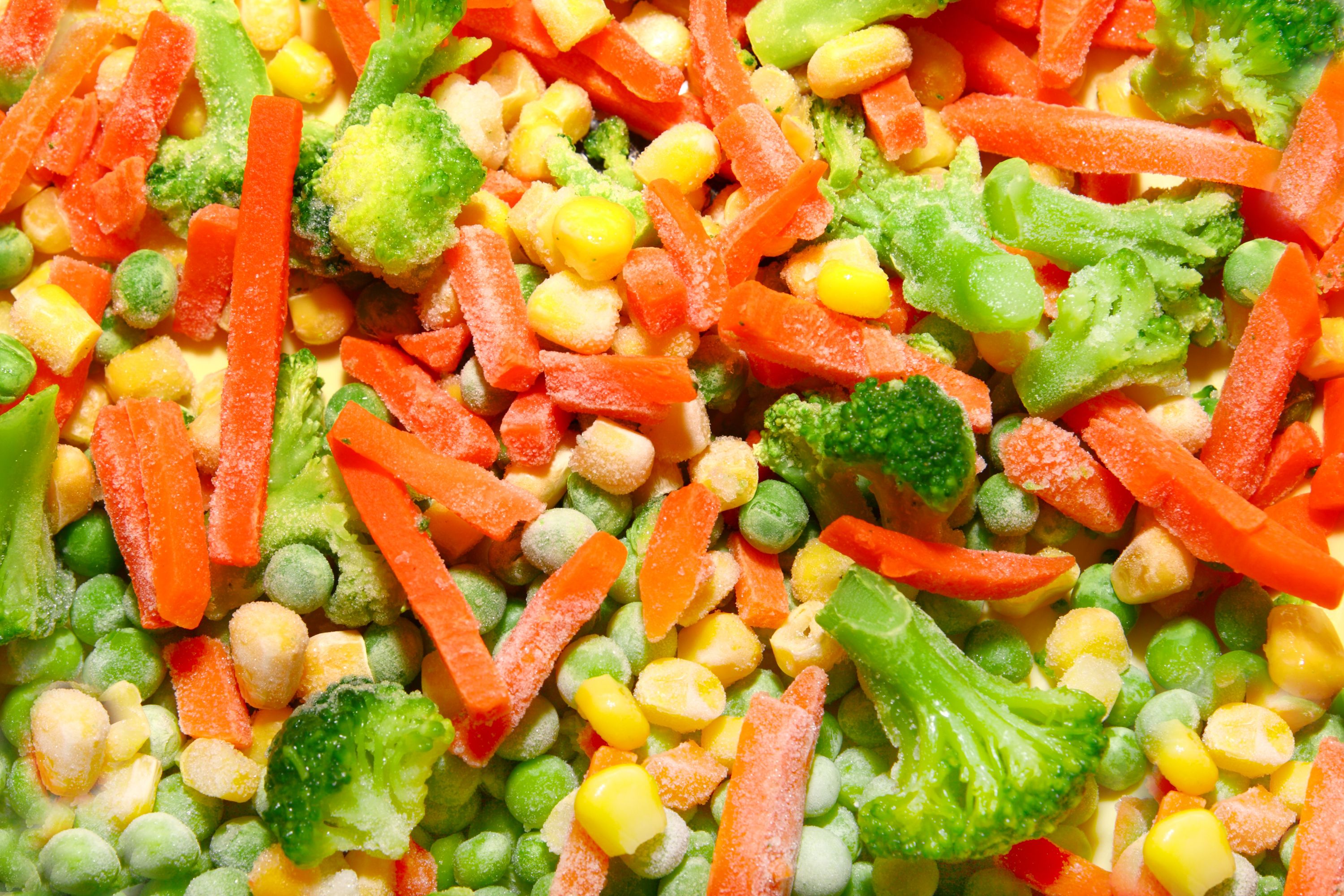 Frozen mixed vegetables Cut Out Stock Images & Pictures - Alamy