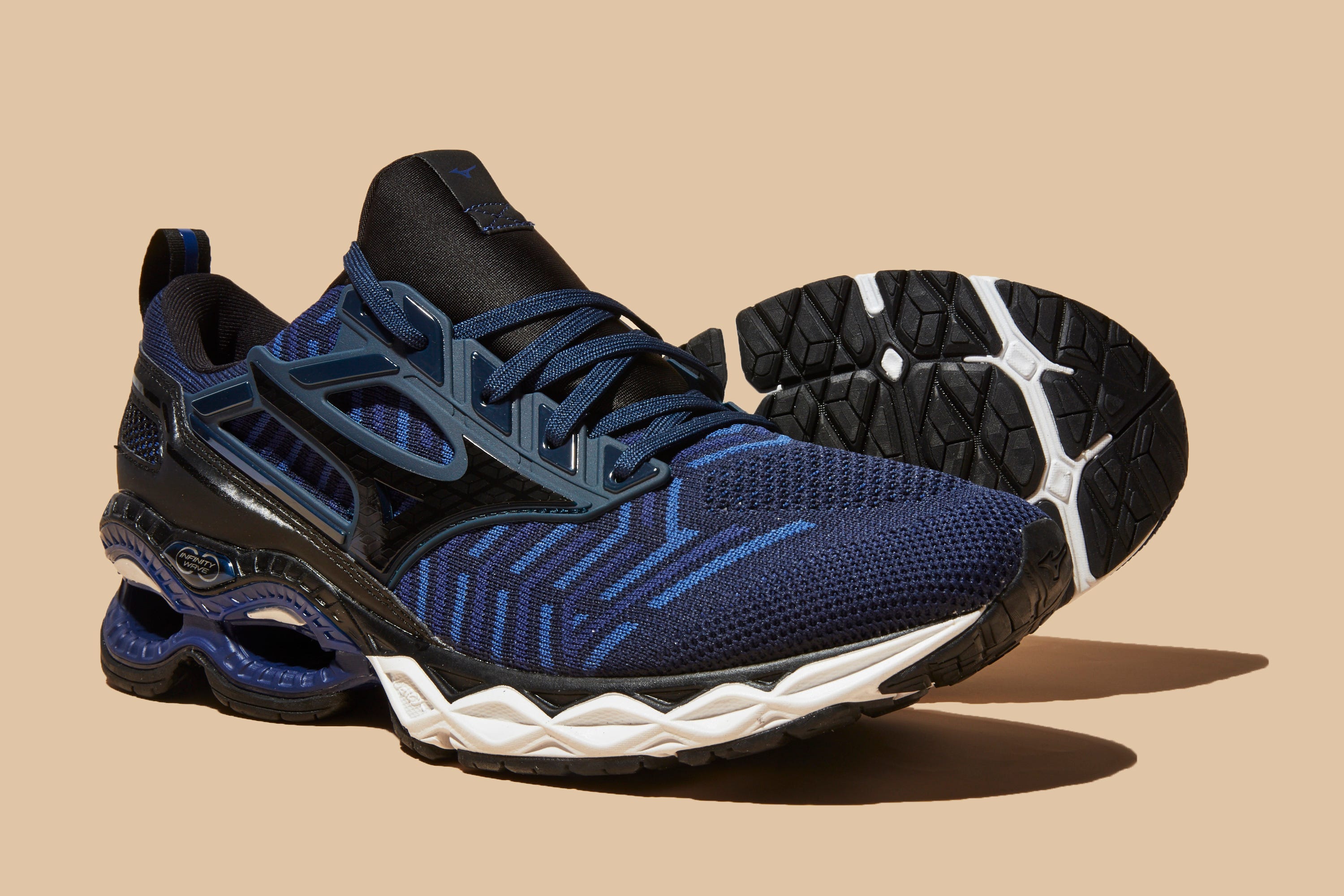 Shoe, Footwear, Outdoor shoe, Running shoe, White, Black, Blue, Walking shoe, Sneakers, Cross training shoe, 