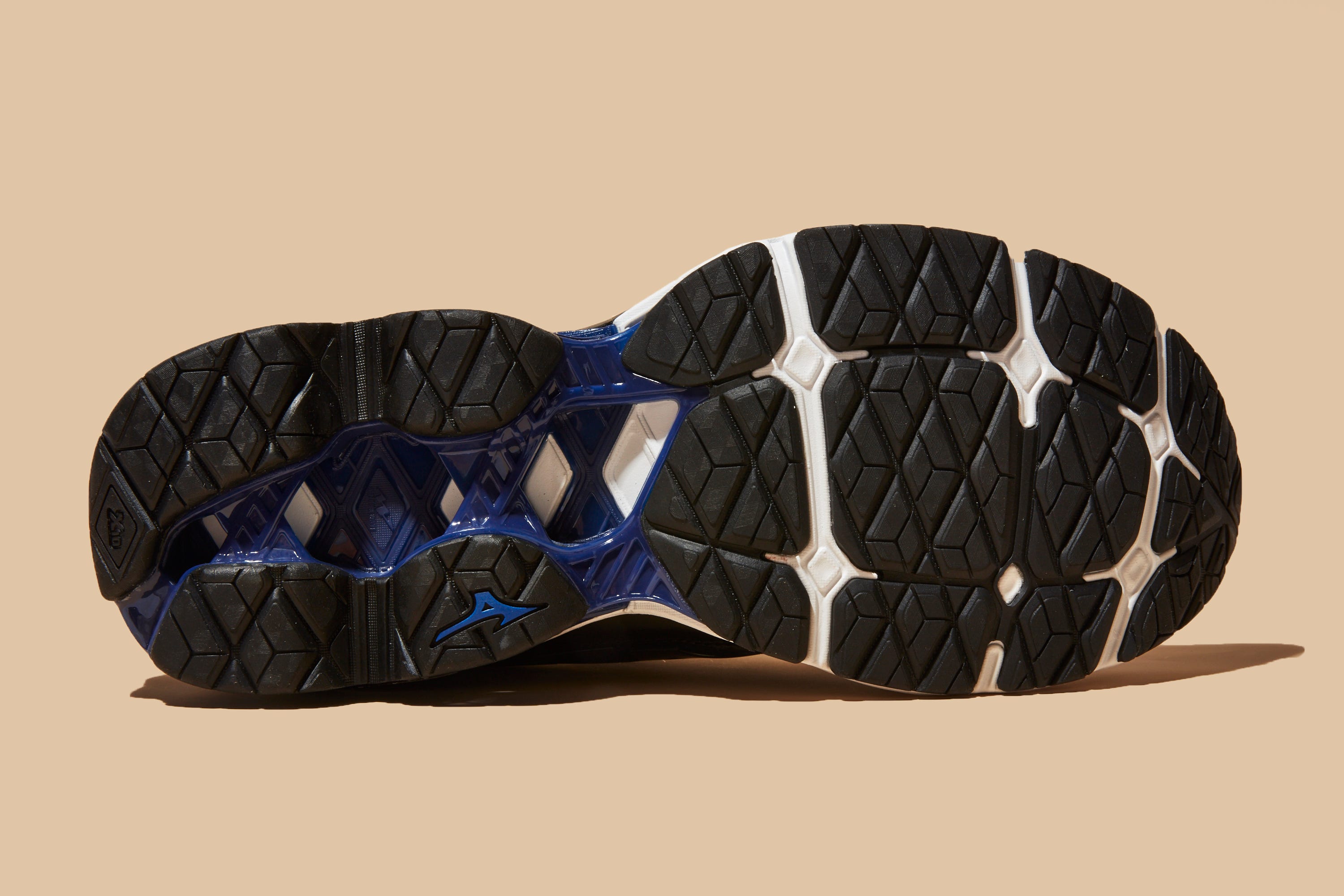Footwear, Shoe, Beige, Electric blue, Outdoor shoe, Synthetic rubber, Rock, Athletic shoe, 