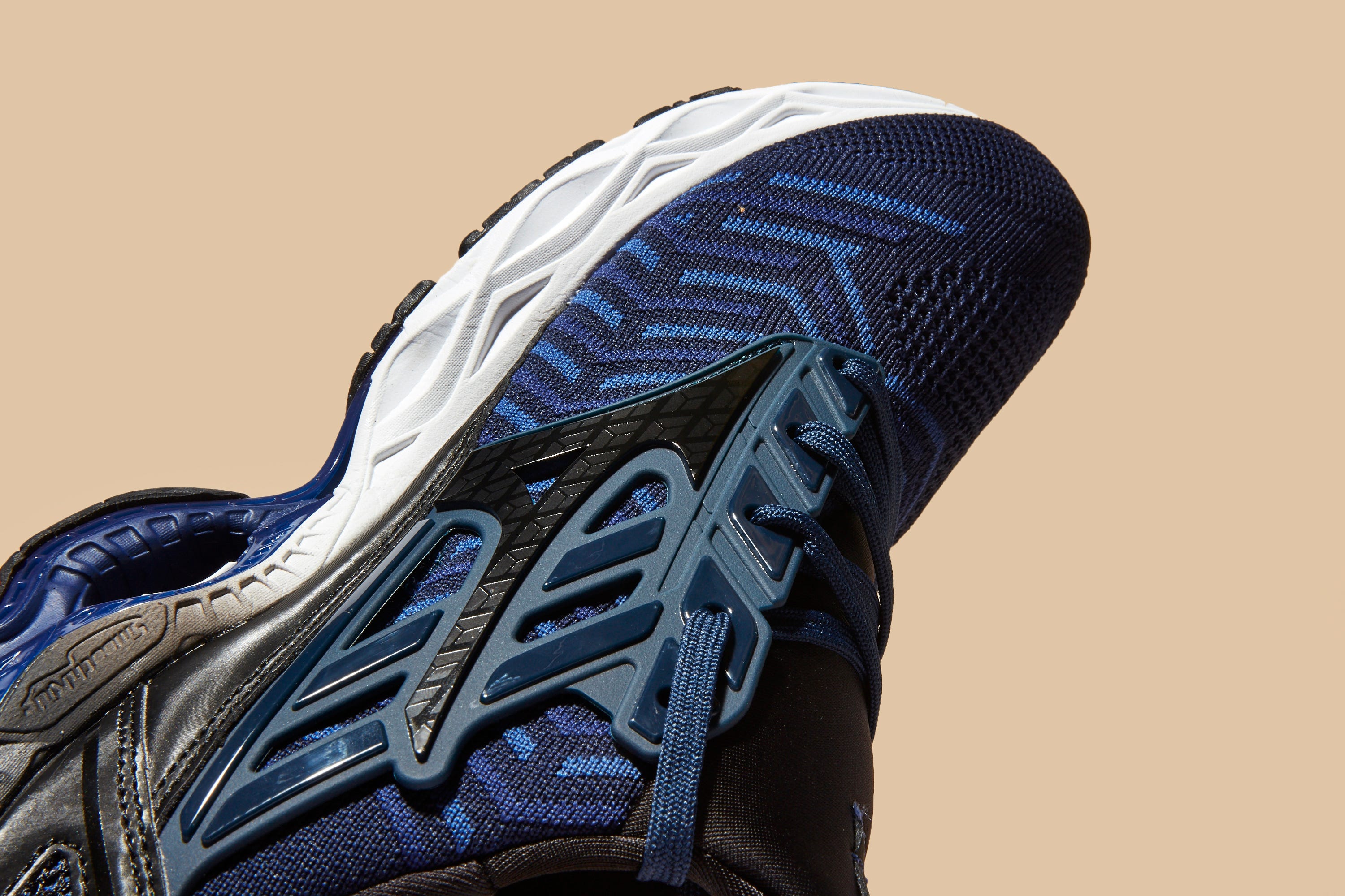 White, Blue, Footwear, Shoe, Electric blue, Athletic shoe, Personal protective equipment, Sneakers, Sportswear, Outdoor shoe, 