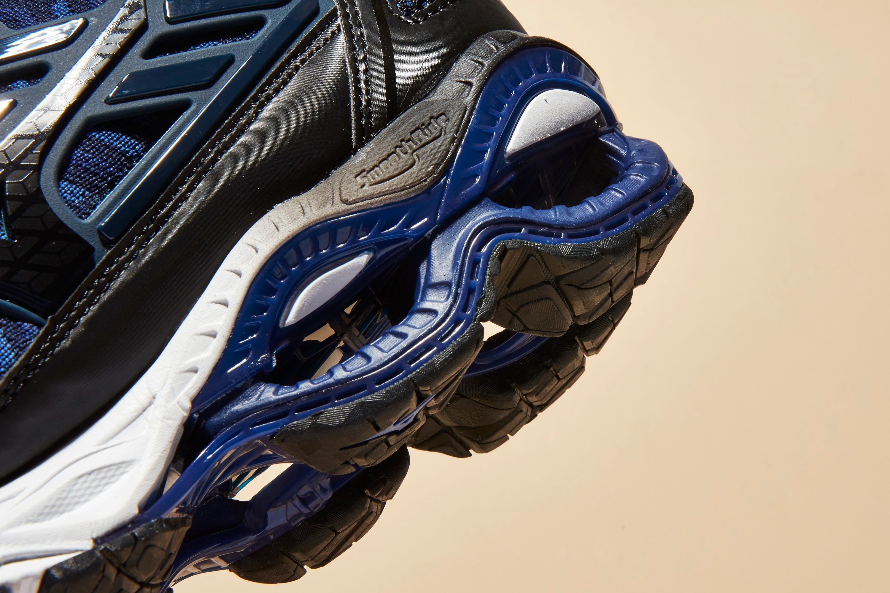 Blue, White, Footwear, Shoe, Cobalt blue, Electric blue, Personal protective equipment, Athletic shoe, Architecture, Sports gear, 