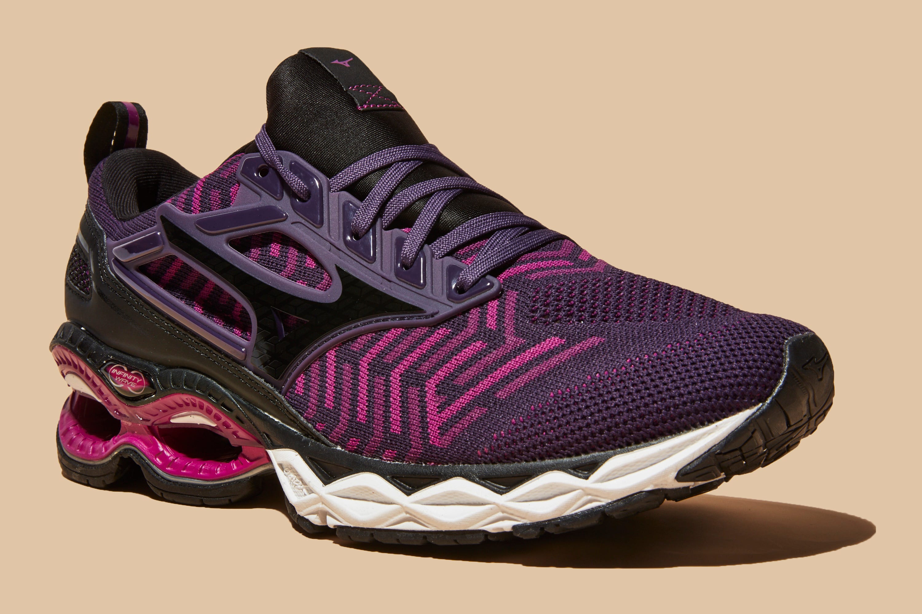 Footwear, Product, Shoe, Purple, Violet, Athletic shoe, Pink, Magenta, Pattern, Light, 