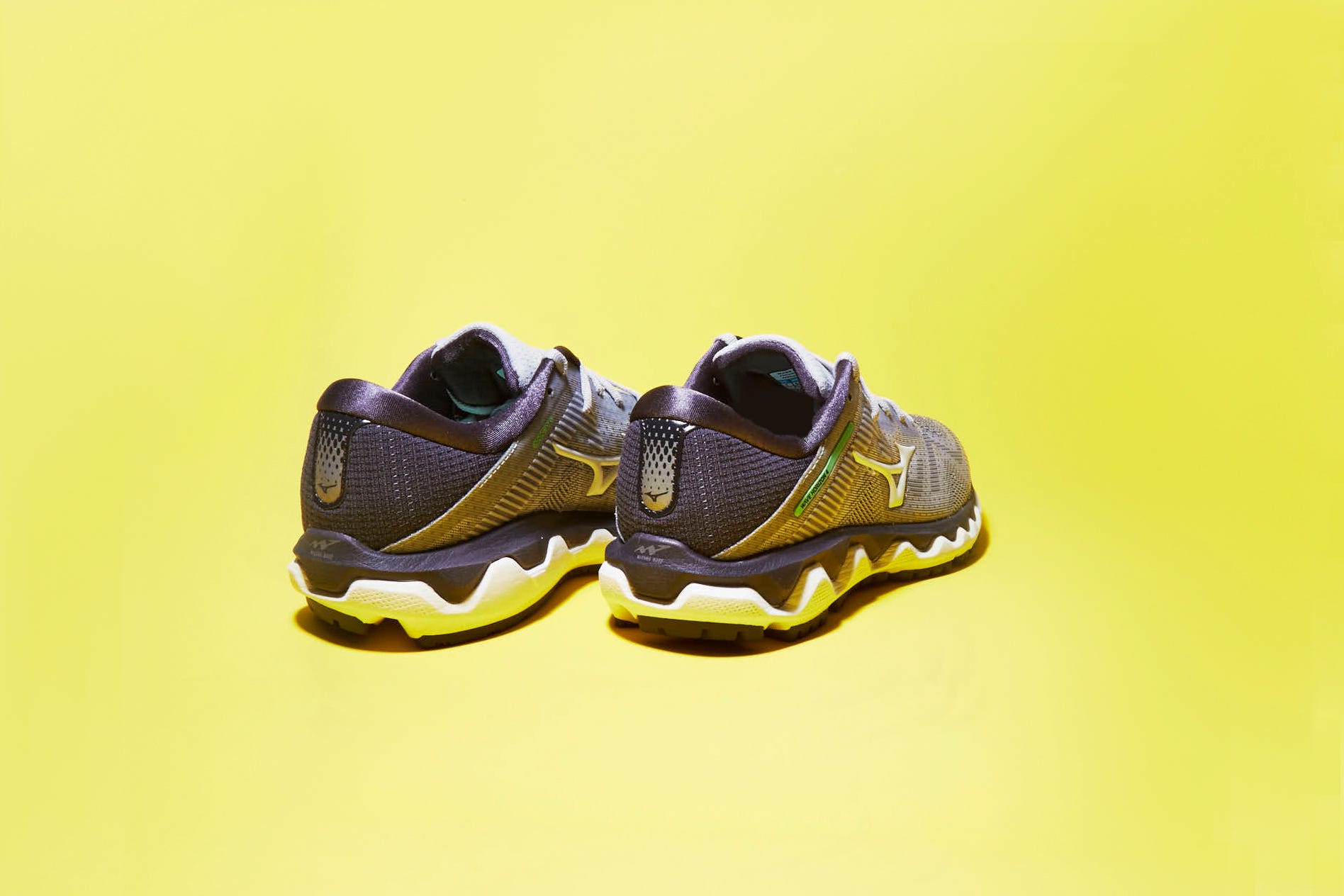 Footwear, Running shoe, Shoe, White, Yellow, Product, Outdoor shoe, Cross training shoe, Walking shoe, Sportswear, 