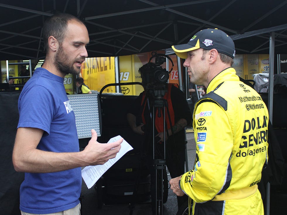 interviewing Matt Kenseth interviewing Matt Kenseth