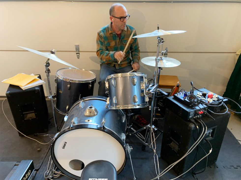 mike kessler on the drums