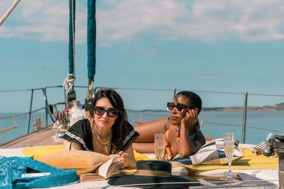 (l r): nat tanner played by carice van houten and jules played by christine adams