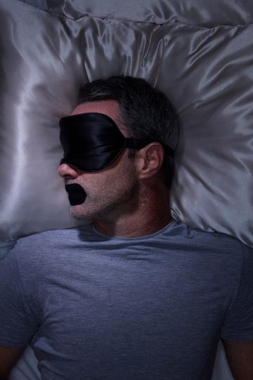 gezondheidsrisico van slapen met mondtape