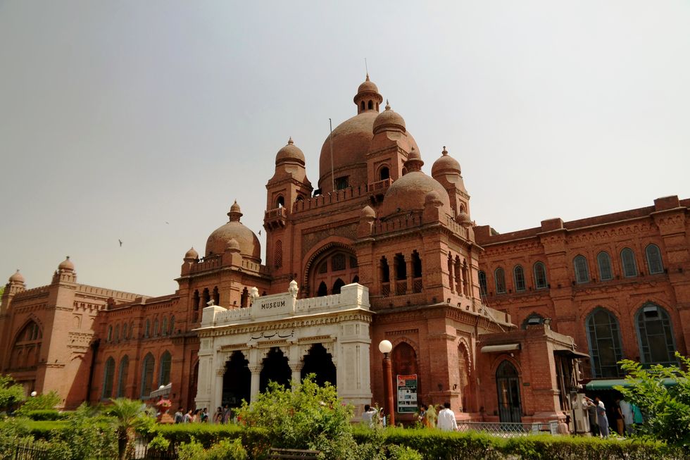 Exterior of Lahore museum building, Punjab, Pakistan