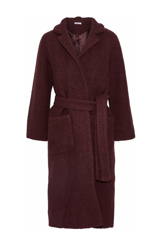 Maroon coloured coats, Meghan Markle | ELLE UK